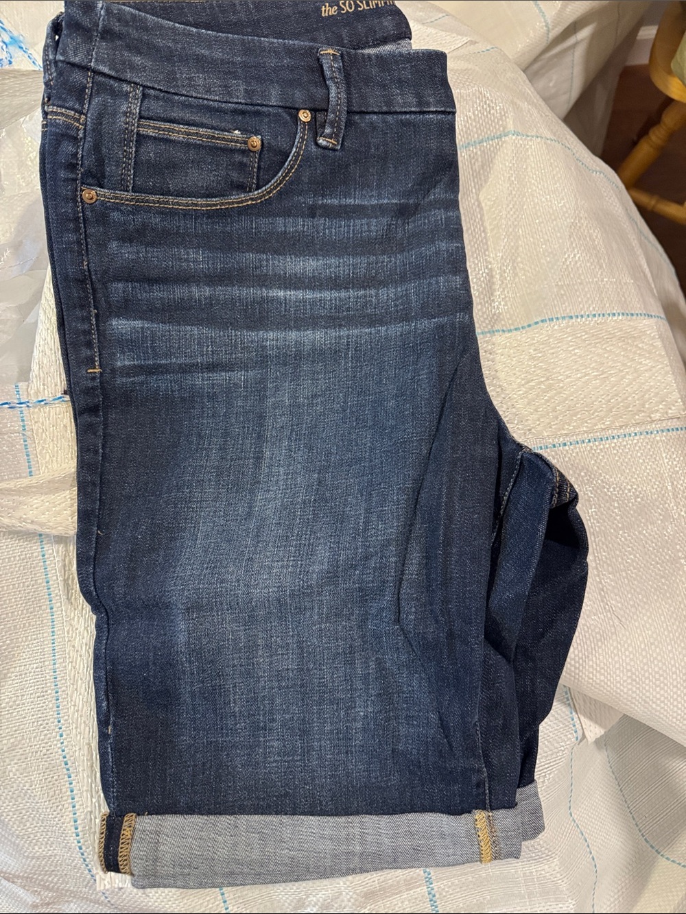 Chico's Men's Slim Straight Dark Indigo Jeans